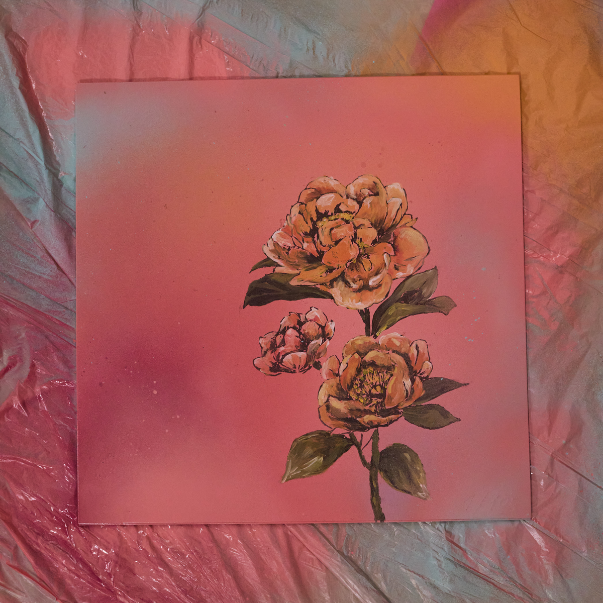 Sophia Durch die Blume Ltd. handbemalte + unterschriebene Vinyl 432663